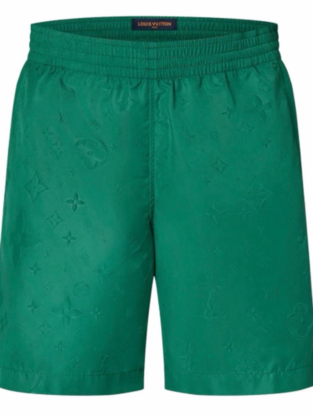 Louis Vuitton Men's Olive Nior Monogram Swim Trunks